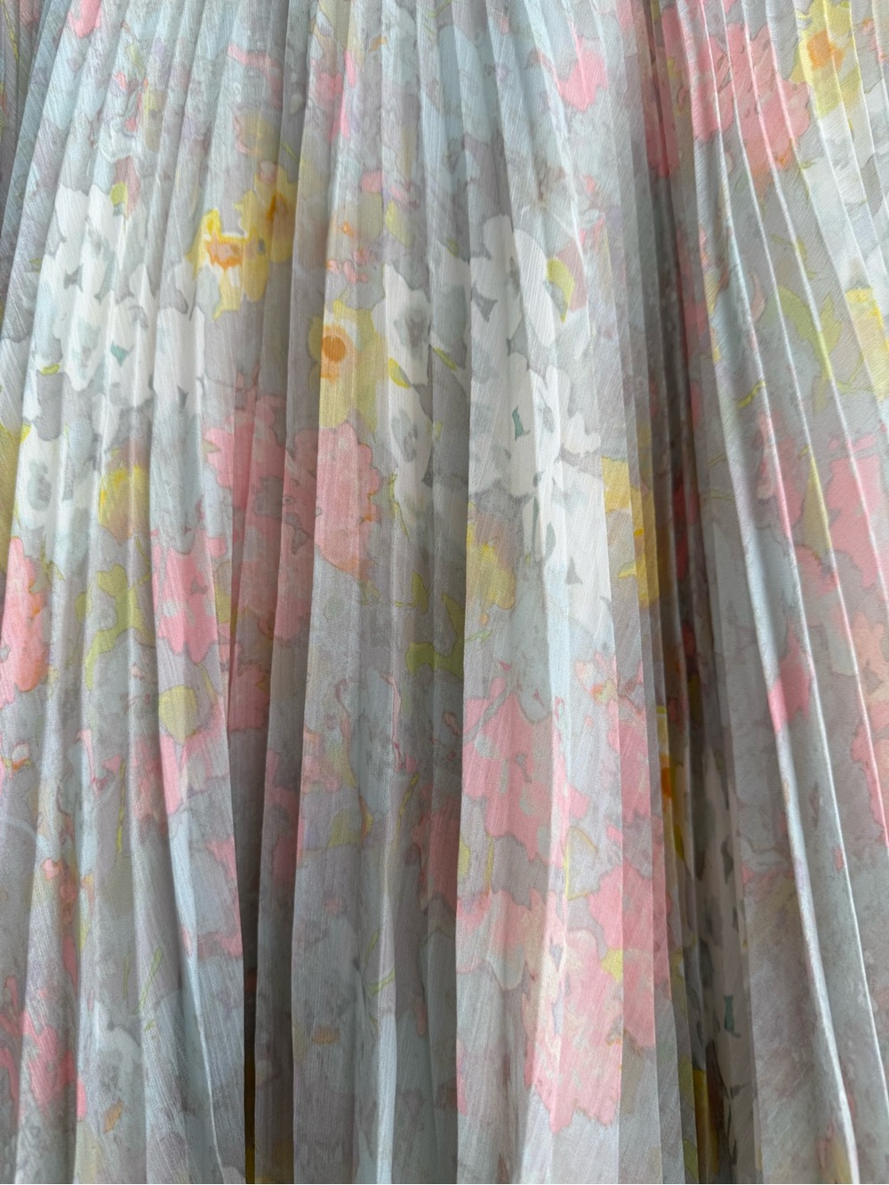 Alice + Olivia Blair Waldorf Gossip Girl Floral Pleated Mini Skirt Pink Blue 6 - Picture 6 of 10